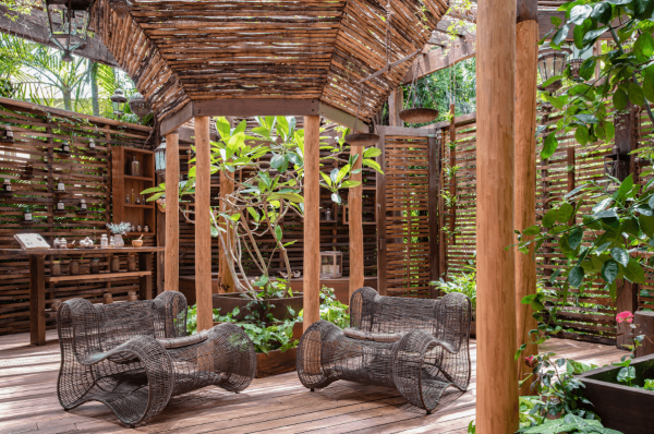 palapa herb garden at rosewood spa